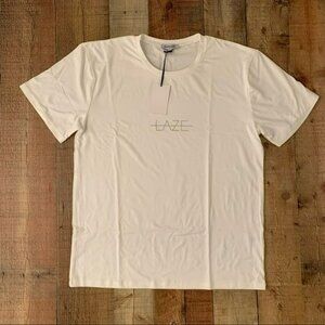 Loungeable ASOS men’s boxy fit lounge crew neck t-shirt with logo in white - M